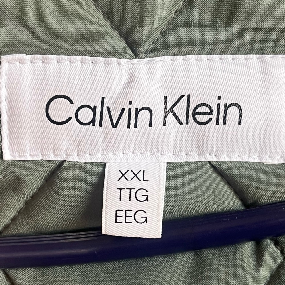 Calvin Klein Green Sorona Aura Jacket Coat Sz XXL Exceptional Softness - Picture 12 of 16